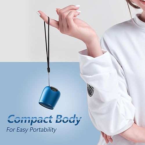 Miniatura 6 de INSMY Altavoz Bluetooth pequeño, mini altavoz inalámbrico portátil impermeable, emparejamiento estéreo de audio rico en graves intensos, tamaño de