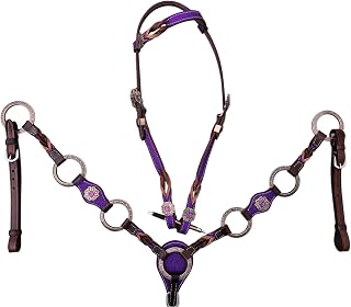 Purple Braiding Ring Tack Set