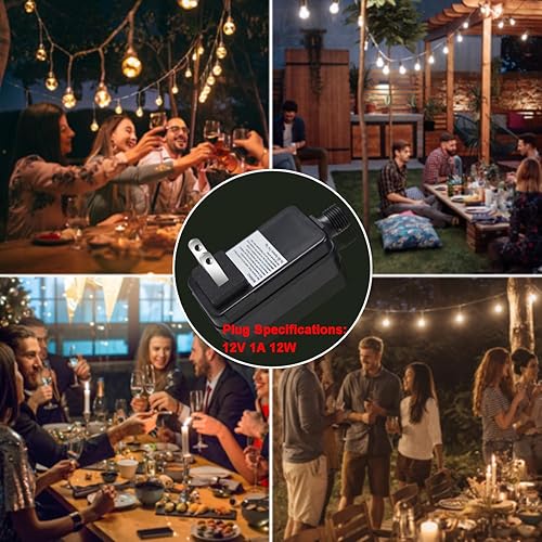 Miniatura 7 de Fuente de alimentación de 12 V, 1 A, 12 W, clase 2, reemplazo de transformador LED, adaptador de corriente de bajo voltaje para exteriores,