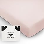 BubblePanda Rayon Made from Bamboo Crib Sheets for Baby Boys Girls Neutral Soft Stretchy Fitted Crib Mattress Sheet Standard 52" x 28" (Dinosaur)