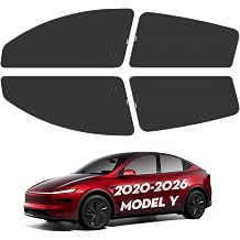 4PCS Side Window Shades for Tesla Model Y Juniper 2026 [Static Cling] Window Sunhades Sun Protection Shield Privacy Covers for Tesla Model Y 2020-2026 Accessories