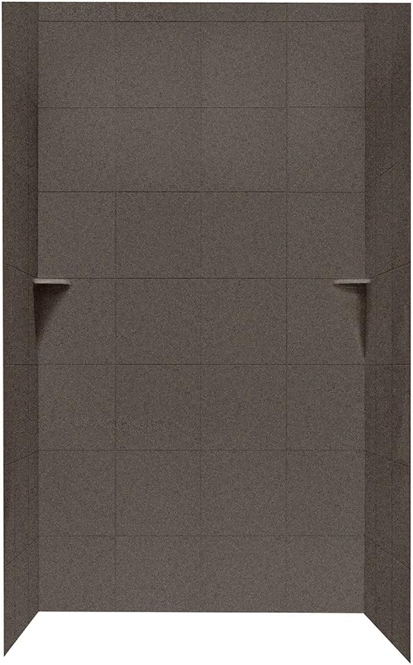 Swanstone SQMK963648.094 Square Tile Shower Kit, 36" x 48" x 96", Sierra