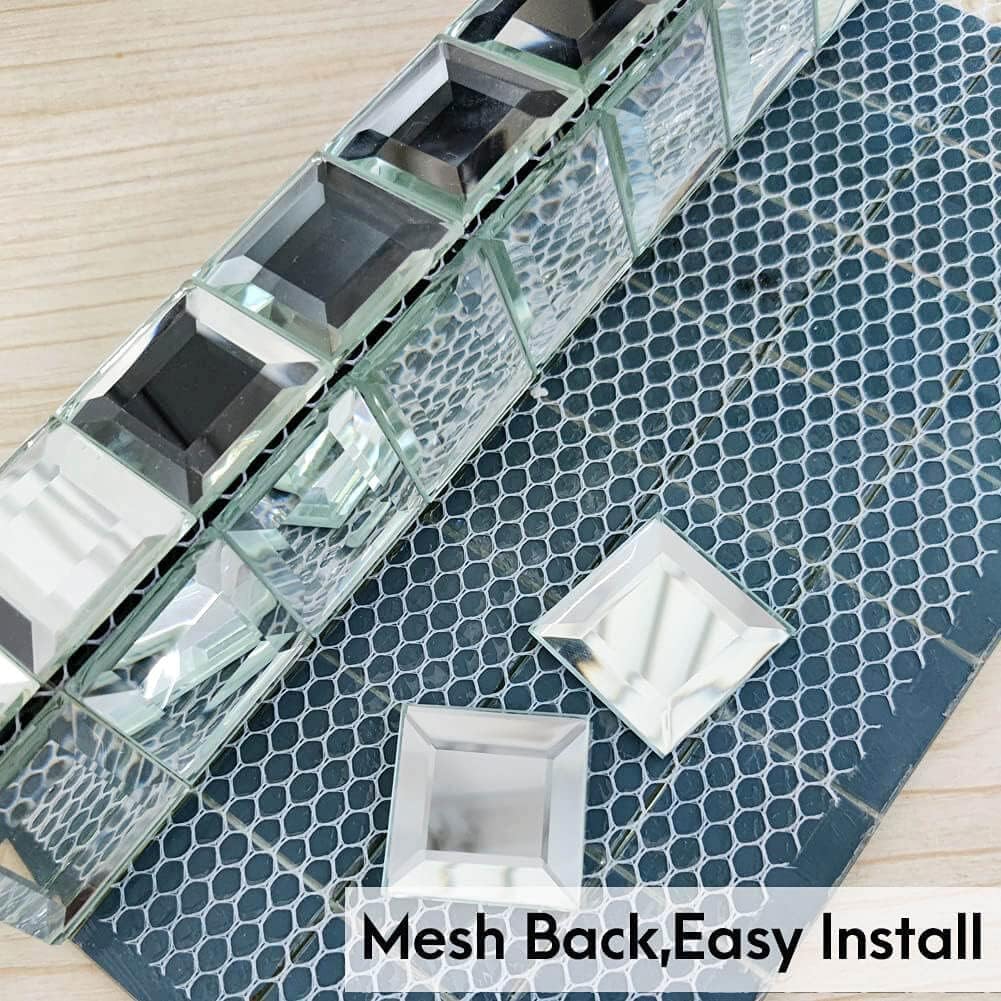 Bеѕt Dеаl Prоduсt Diflart Mirror Glass Mosaic Tile Crystal Diamond Mosaic Tile 5 Facets Silver Backsplash for Kitchen Bathroom Wall Tiles Pack of 5 Sheets Bеѕt Quаlіtу 🔥 Diflart Mirror Glass Mosaic Tile Crystal Diamond Mosaic Tile 5 Facets Silver Backsplash for Kitchen Bathroom Wall Tiles Pack of 5 Sheets