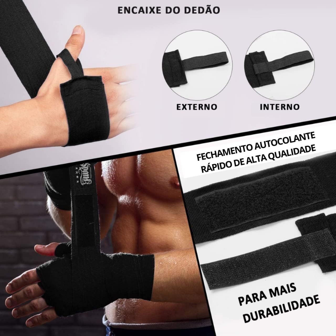 SPANK Bandagem Atadura Elástica Muay Thai Boxe 5 metros - Faixa Boxe - Muathai - Kickboxing - Karate - MMA - Artes Marciais - Profissonal - Proteção Mãos e Punhos - Treino Unissex SPANK Bandagem Atadura Elástica Muay Thai Boxe 5 metros - Faixa Boxe - Muathai - Kickboxing - Karate - MMA - Artes Marciais - Profissonal - Proteção Mãos e Punhos - Treino Unissex