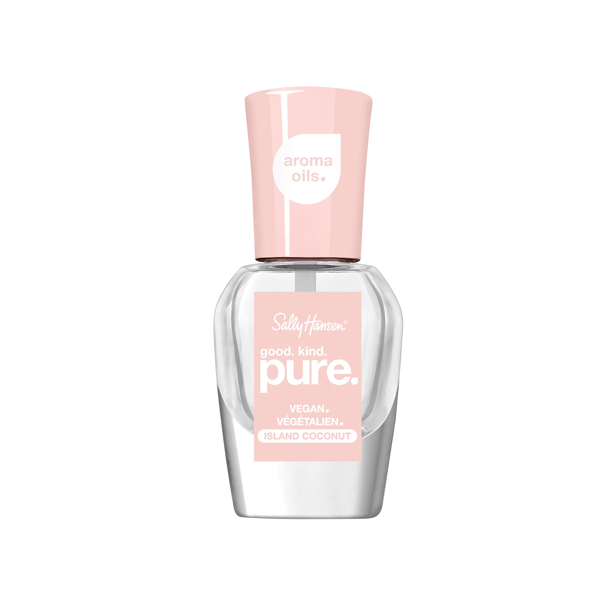 sally hansen good, kind, pure vegan nail polish, almond tan, 0.33 fl oz, packaging may vary