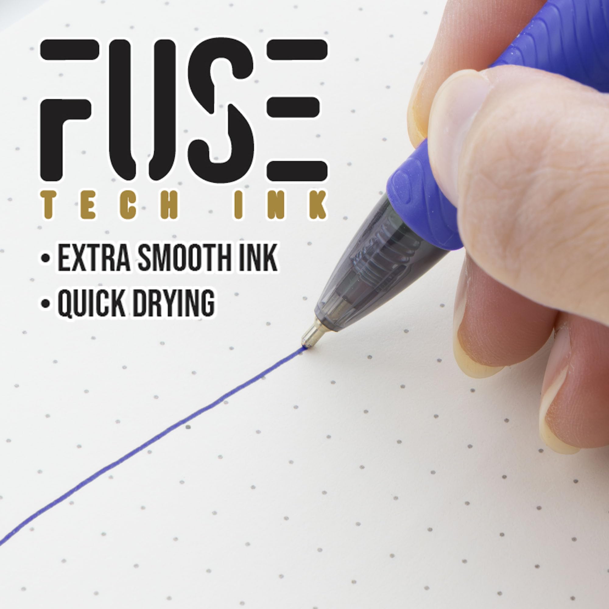 Amazon.com: BAZIC Oil Gel Fuse Tech Ink Retractable Pen