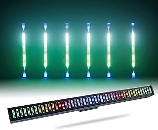 Stage Lights 200W LED DJ Light Bar RGBW 4in1 Strobe Light Bar,Wash Light Bar 96 Partition Pixels 576 LEDs DMX Control Sound Activated for Parties, Clubs, Weddings, Church Events
