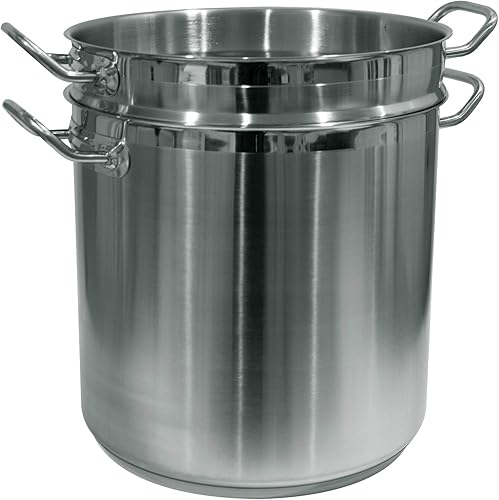 Update International SPSA-12 12 ollas para pasta de acero inoxidable de inducción con tapa y colador