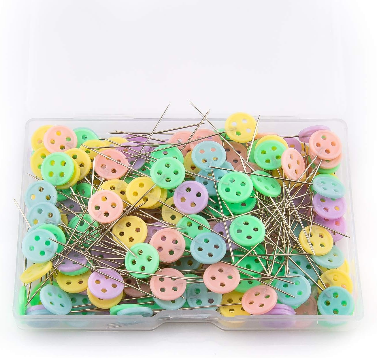 Gemsy Button Head Sewing Pins | Tailoring Essentials Stainless Steel Craft DIY Garment pins Rust-Resistant Tailoring Tools and Accessories | Straight Pin, Dressmaking Pin, Fabric Shirt pins 2
