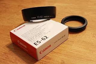 Canon ईएफ 50 मिमी एफ/1.8 II (डब्ल्यू/हुड एडाप्टर 62) के लिए ईएस -62 लेंस हूड