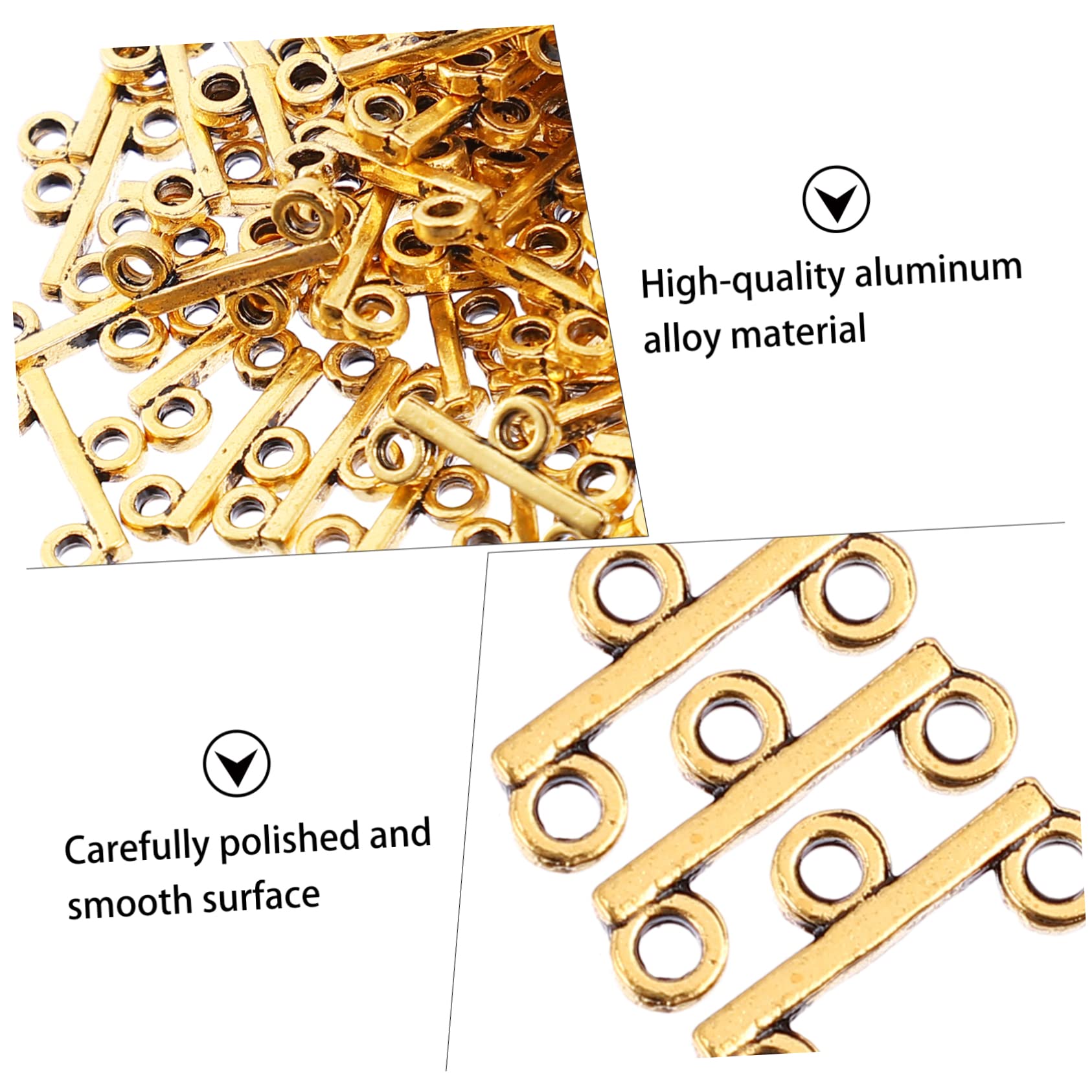 NUOBESTY 300pezzi Chiusure Per Gioielli Connettori Per Collane e Bracciali Accessori Fai Da Te Per Creazioni Artigianali