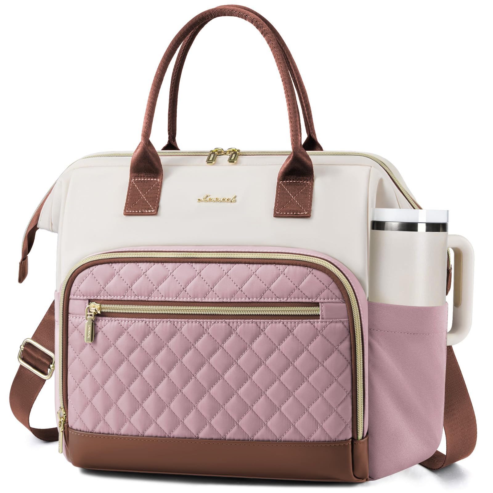 LOVEVOOK Lunch Bag Women Insulated Adult Lunch Box for Women Work Wide Opening Leakproof Cooler Tote Bag for