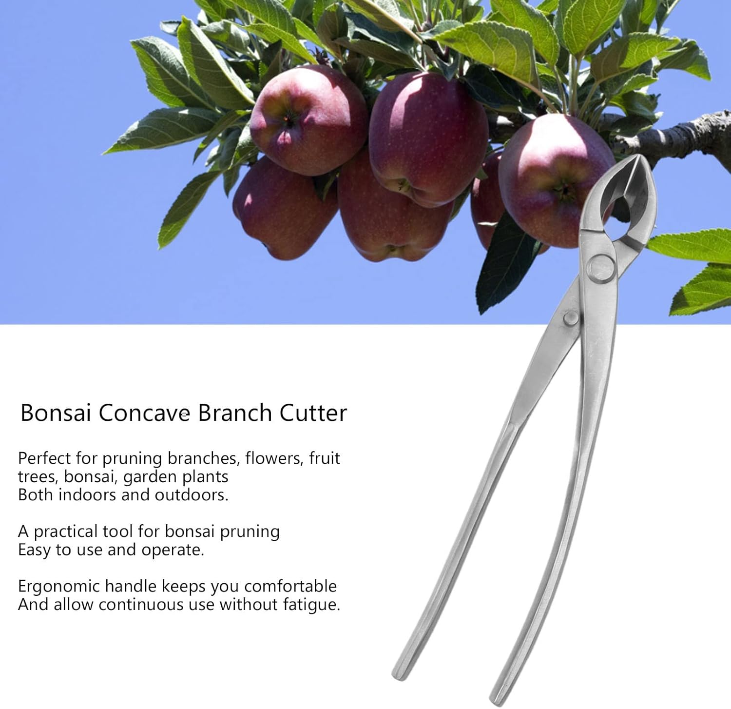 LAVEN Bonsai Concave Branch Cutter Alloy Bevel Round Knob Cutter for Home Garden, Bonsai Tools Concave Cutter,Bonsai Tools Concave Cutter