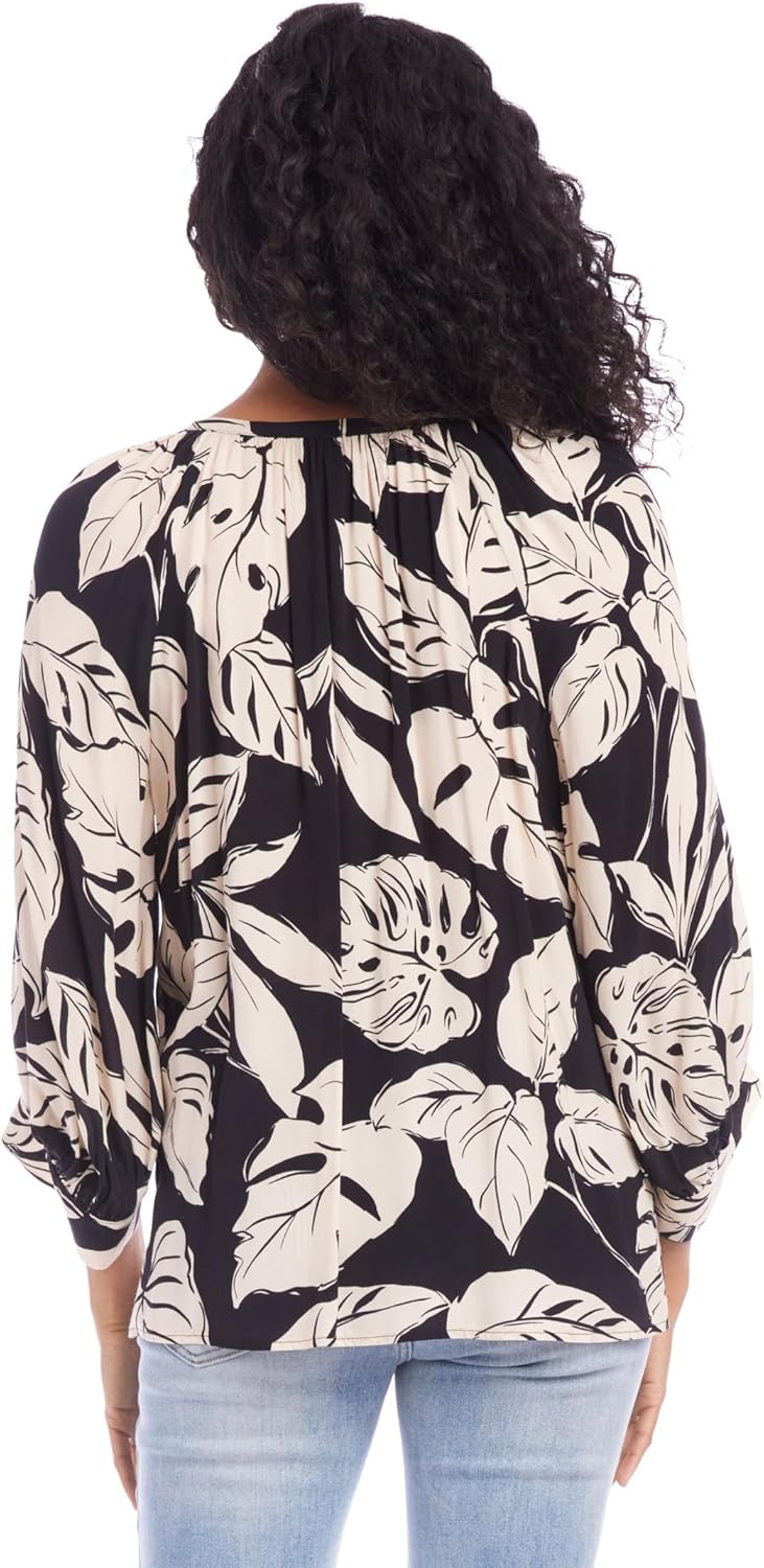 Karen Kane Women's Blouson Sleeve Top - Image 3