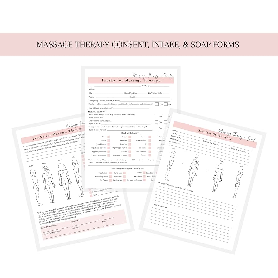 amazon-com-massage-therapist-client-intake-forms-female-intake-consent-soap-notes-forms-for-medical-history-treatment-and-technique-75pk-25-of-each-dbl-sided-aftercare-instructions-separate-soap-notes-office-products for Free Printable Massage Therapy Intake Form Amazon.com : Massage Therapist Client Intake Forms Female Intake,Consent,SOAP Notes | Forms for Medical History Treatment and Technique | 75pk, 25 of Each | Dbl Sided | Aftercare Instructions, Separate Soap Notes : Office Products for Free Printable Massage Therapy Intake Form
