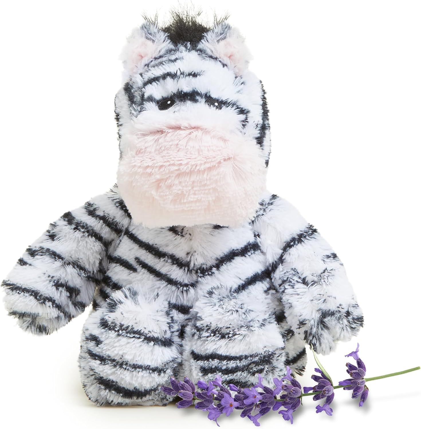 warmies Microwavable & Weighted Stuffed Animals, Zebra – Heated Stuffed Animal Plushie for Warmth & Comfort – Cute Soft Plush Toys for Adults & Children (Boys, Girls, Babies & Toddlers)