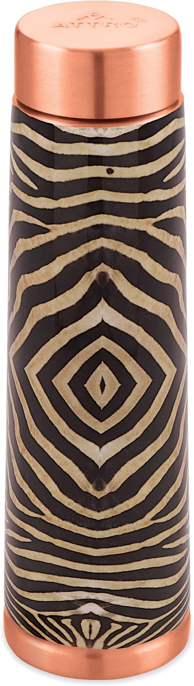 Aarogyam Satveda AKS Designer Joint-less Copper Water Bottle,900 ml