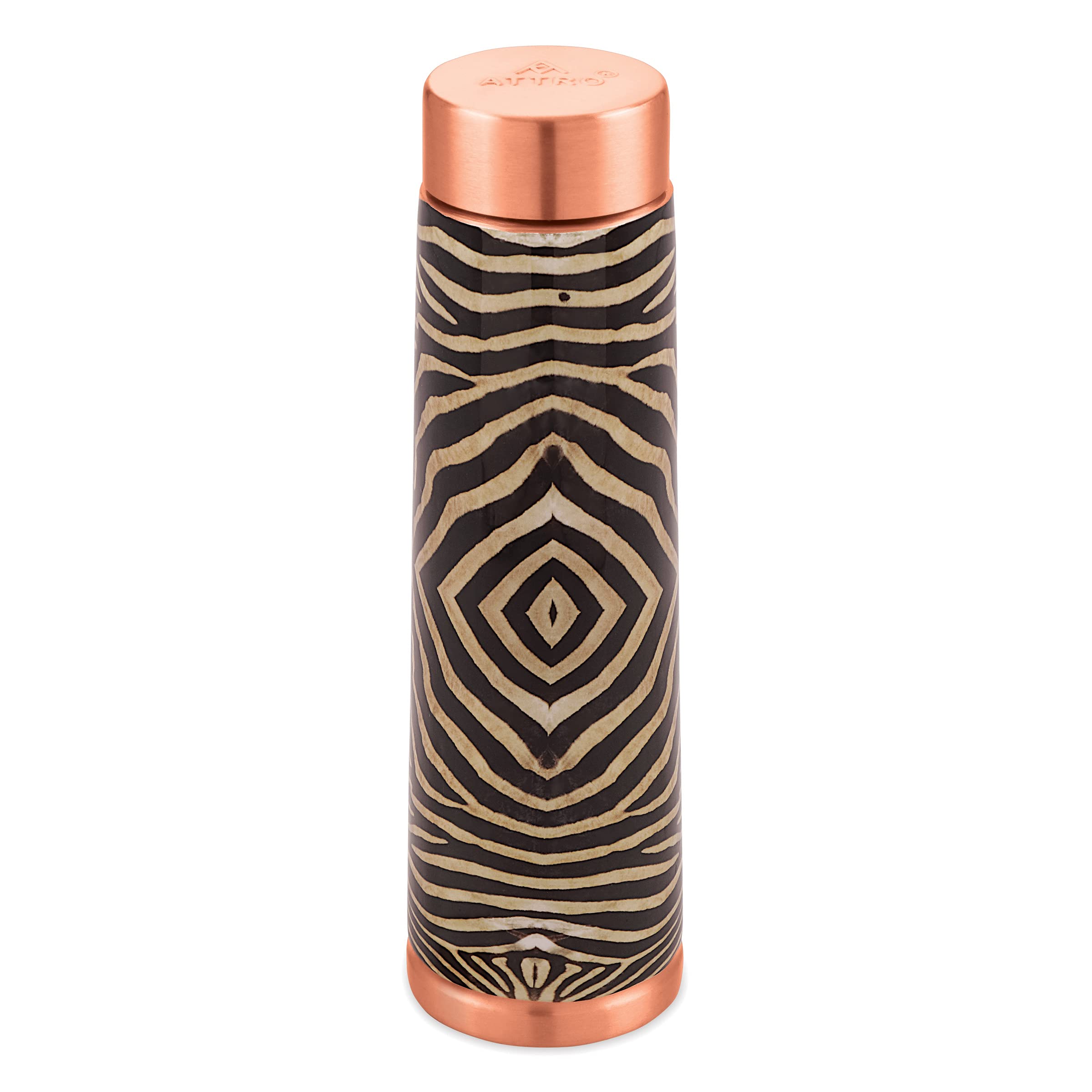 Aarogyam Satveda AKS Designer Joint-less Copper Water Bottle,900 ml