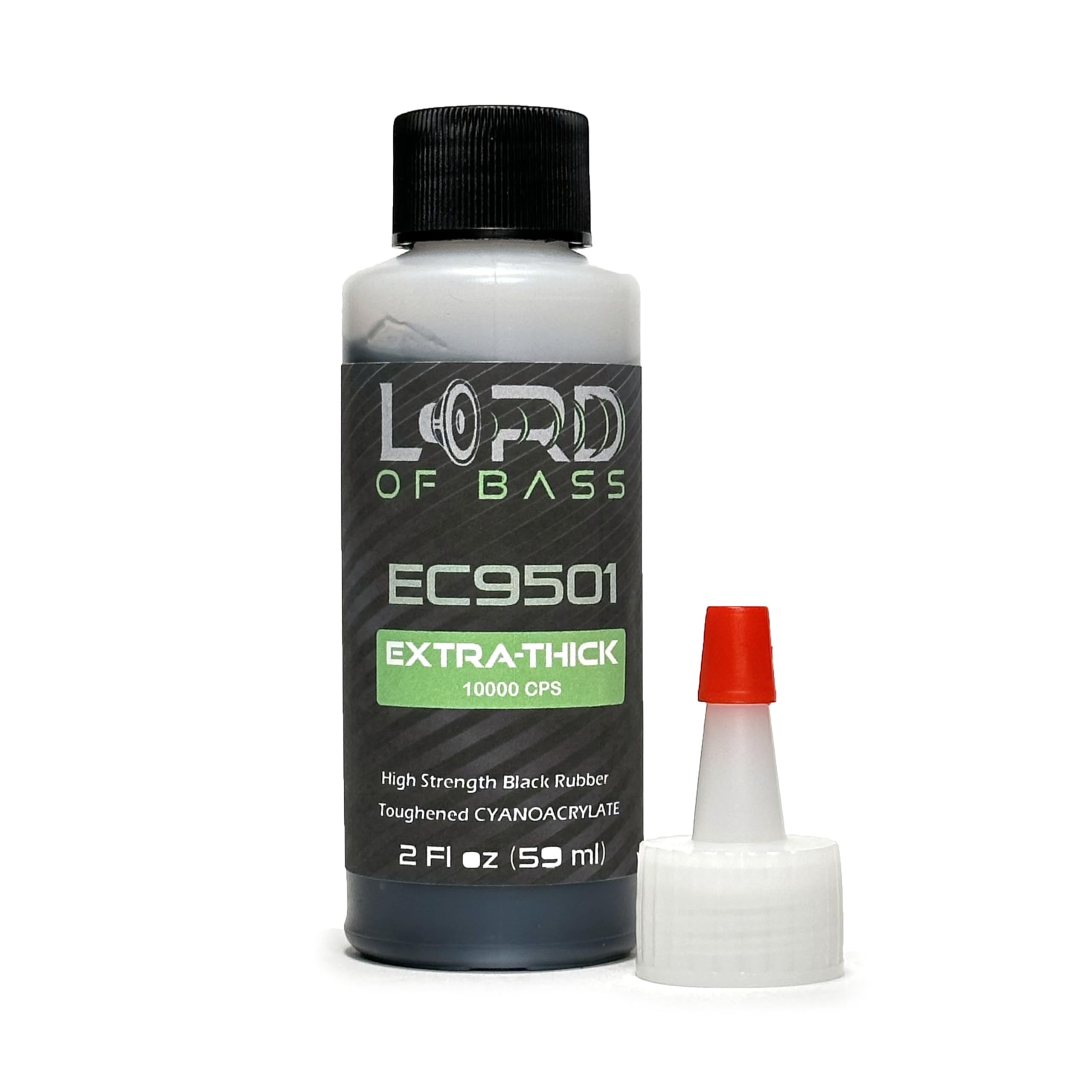 Lord of Bass 2oz Black Extra Thick Ca Glue Cyanoacrylate Super Glue 10000 CPS Viscosity