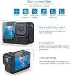 65-in-1 Accessories Kit for GoPro Hero 13 Black, Action Camera Accessories Set, Protective Film Waterproof Case Silicone Protective Case Selfie Stick Filter for GoPro Hero 13