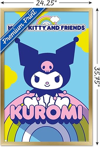 Vista 83 de Trends International Hello Kitty and Friends - Póster de pared Kuromi, 22.37 x 34.00 pulgadas, versión premium sin marco