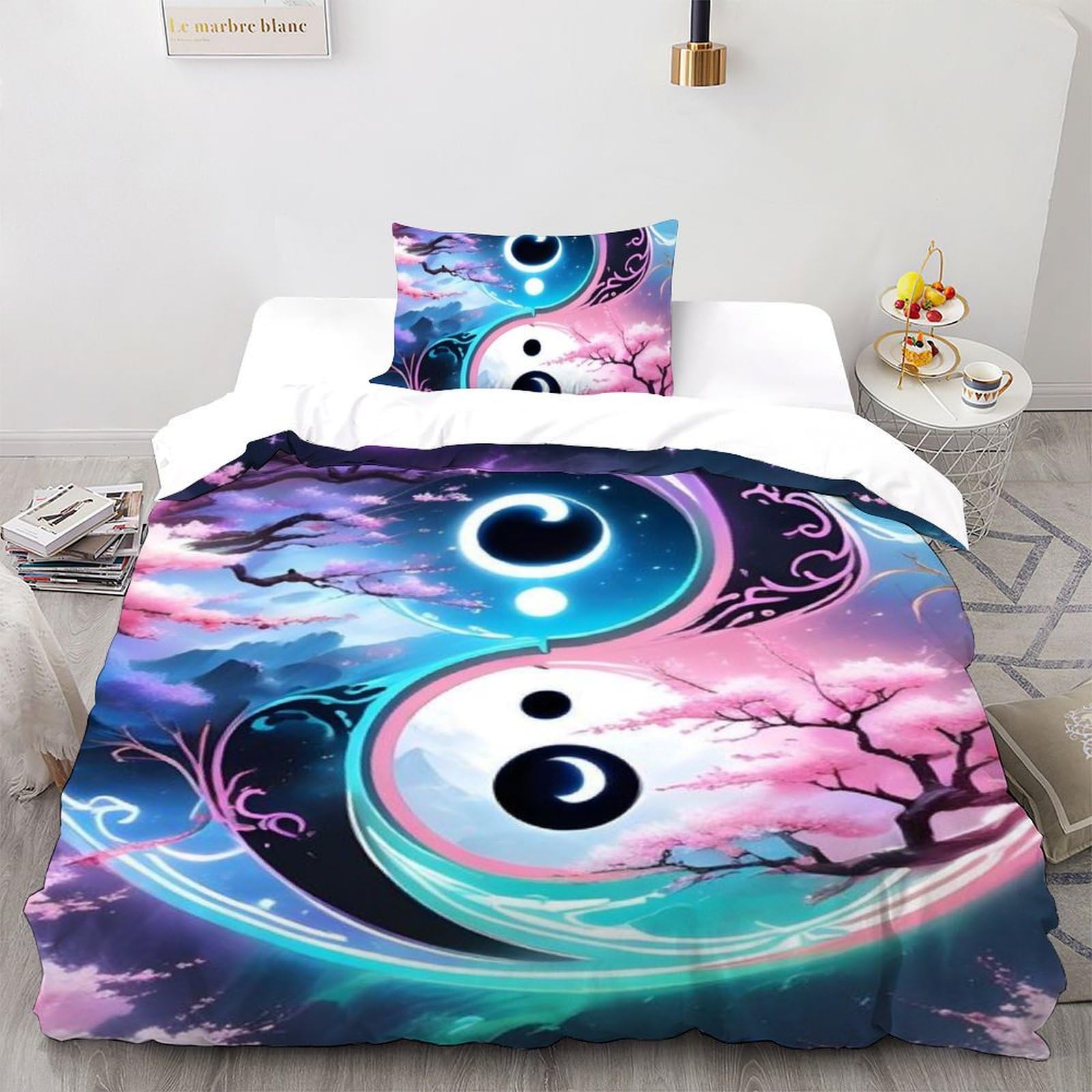 Ensemble de literie zen Tai Chi pour créer une chambre relaxante