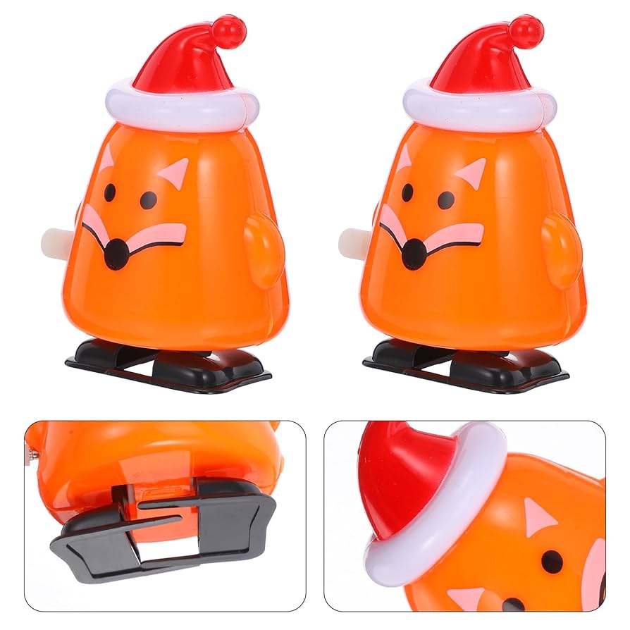 Amazon.com: LOGOFUN 4pcs Christmas Wind up Toys Xmas Themed