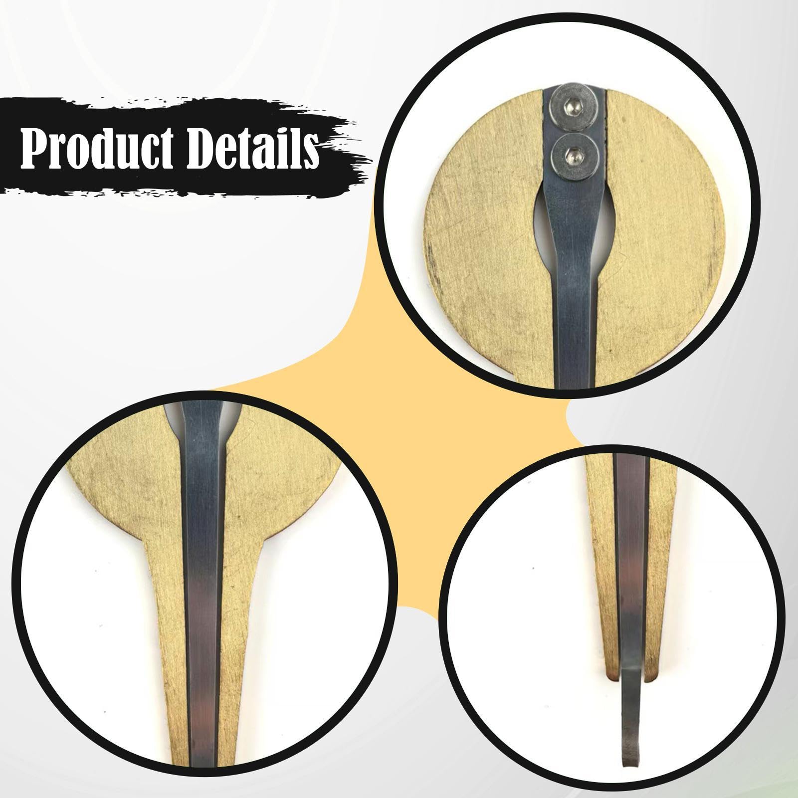 MagiDeal Guimbarde, guimbarde juive, instrument de musique ethnique à bouche, portable, au son magnifique, facile à jouer, pour adultes et enfants, Cercle D'or