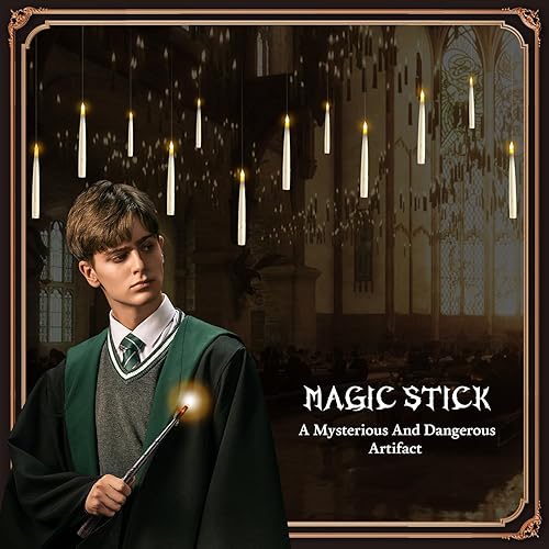 Miniatura 6 de Paquete de 20 velas flotantes LED con control remoto de varita, luz cálida parpadeante, no requiere montaje, perfectas para decoración de fiestas en