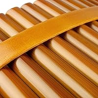 Vista 8 de 15 Tubos Brown Pan Flauta G Key Instrumento musical tradicional chino Tubos de instrumentos de viento de madera (mano derecha)