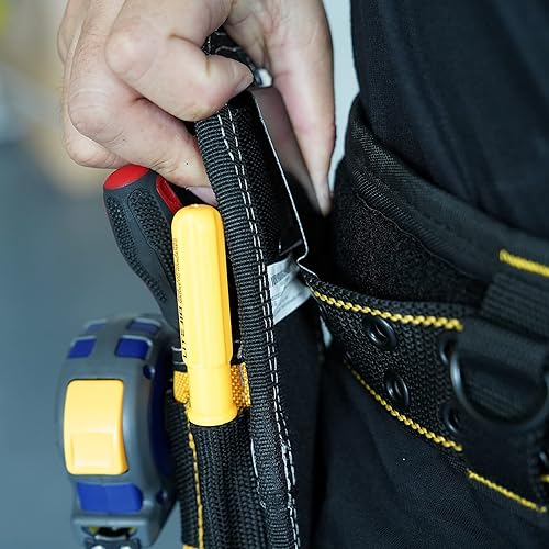 Miniatura 7 de Portaherramientas pequeño, organizador de trabajo mínimo, bolsa portaherramientas y portacuchillos con clip de presión