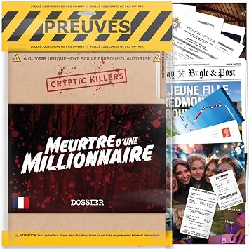 Unsolved Murder Mystery Game - Unsolved Case Investigation Indices/Evidence from Inspectors - Unresolved Crime - Murder of a Millionaire