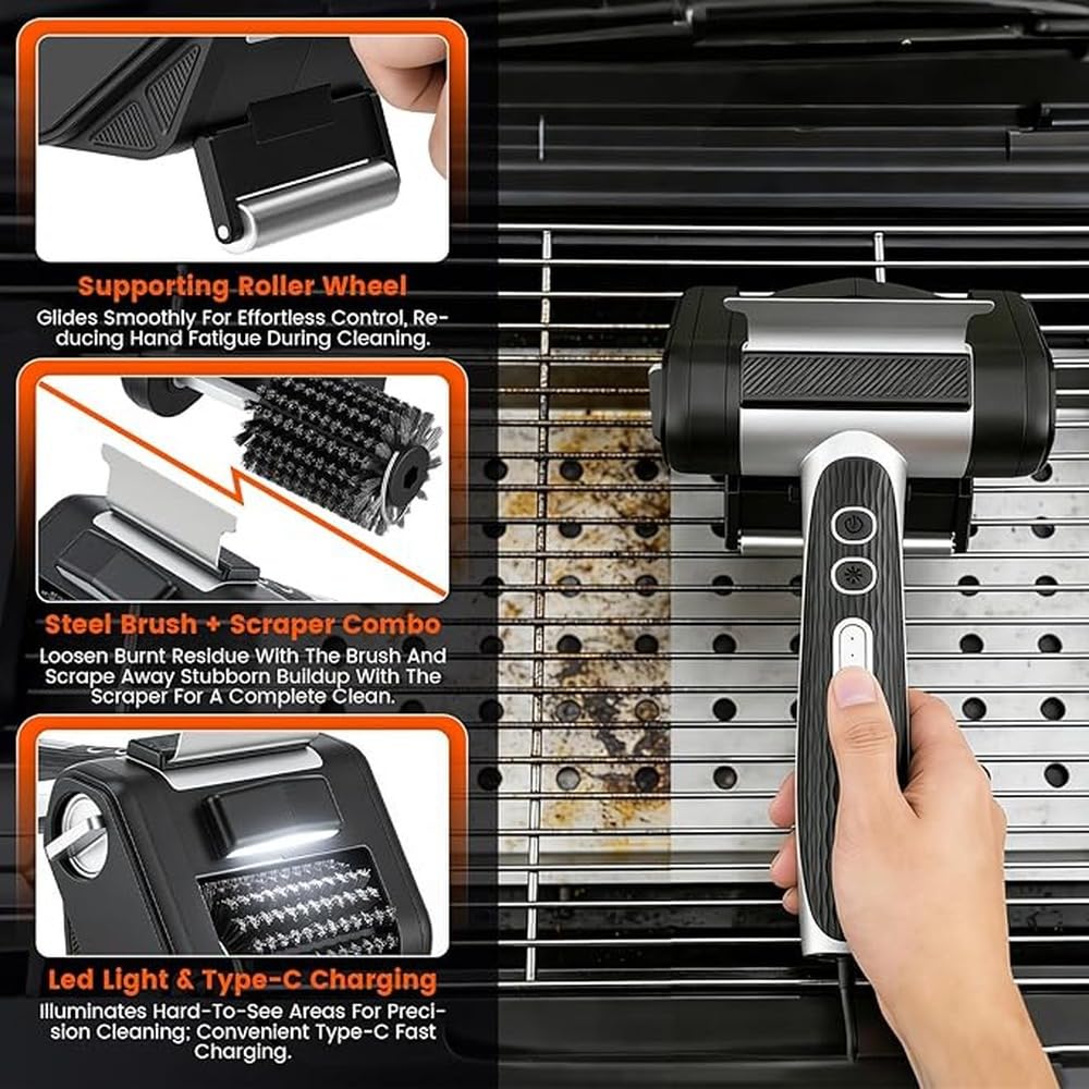 Brosse de Nettoyage électrique Giddy Up Grill Cleaner avec Moteur