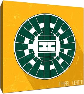 Ferrell Center - College Basketball Seating Charts - 12x12 Gallery Wrapped Canvas Wall Art