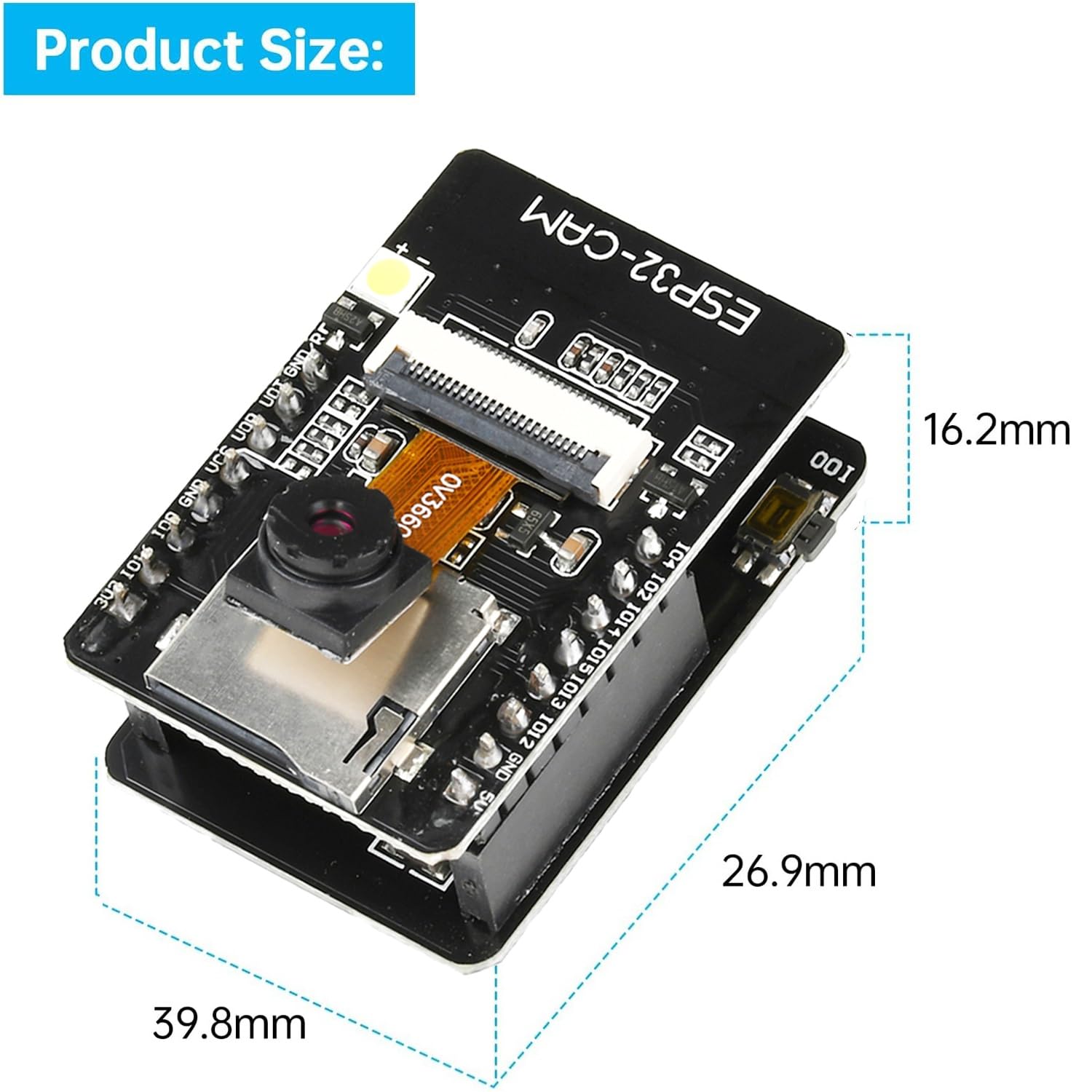 Amazon.com: 2 Pcs ESP32 CAM Development Board,OV3660 Camera for