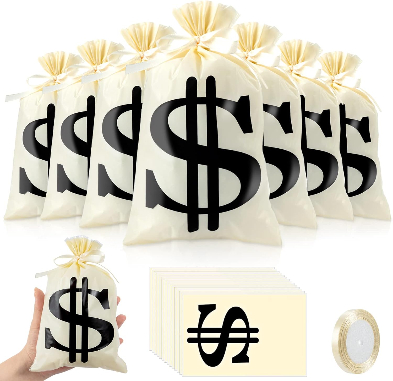 160 Pcs Money Treat Bags Dollar Sign Party Favor