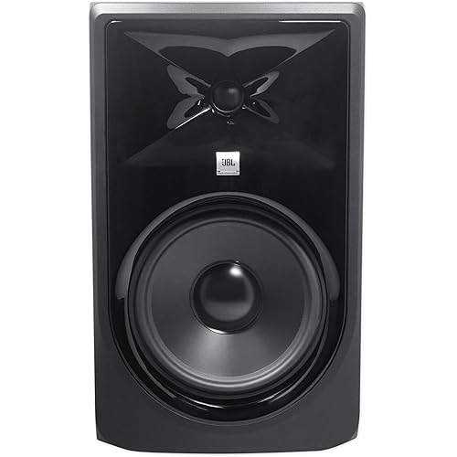 JBL Professional 308P MkII 8-Inch, 2-Way, Powered, Active Monitor Speaker for Near Field Music Production, Studio Monitor, Desktop Computer, Hi-Fi Audio. Sold individually, Black