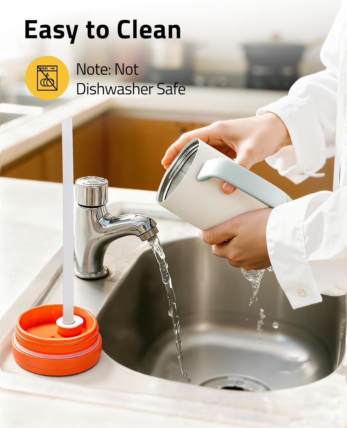 CVLIFE Insulated Tumblers with Handle Leak Proof Tumbler with Lid and Flip Straw 32 oz Insulated Water Bottle Fits in Cup Holder - Image 5