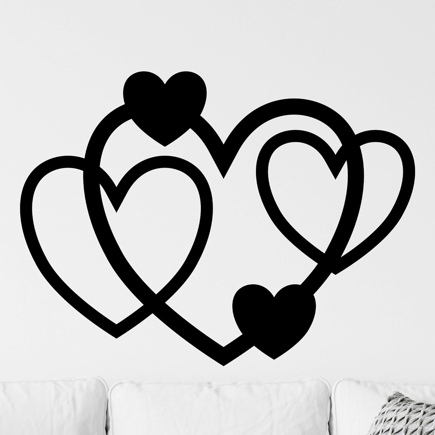 Love Vinyl Wall Decor Sticker Heart Wall Decals for