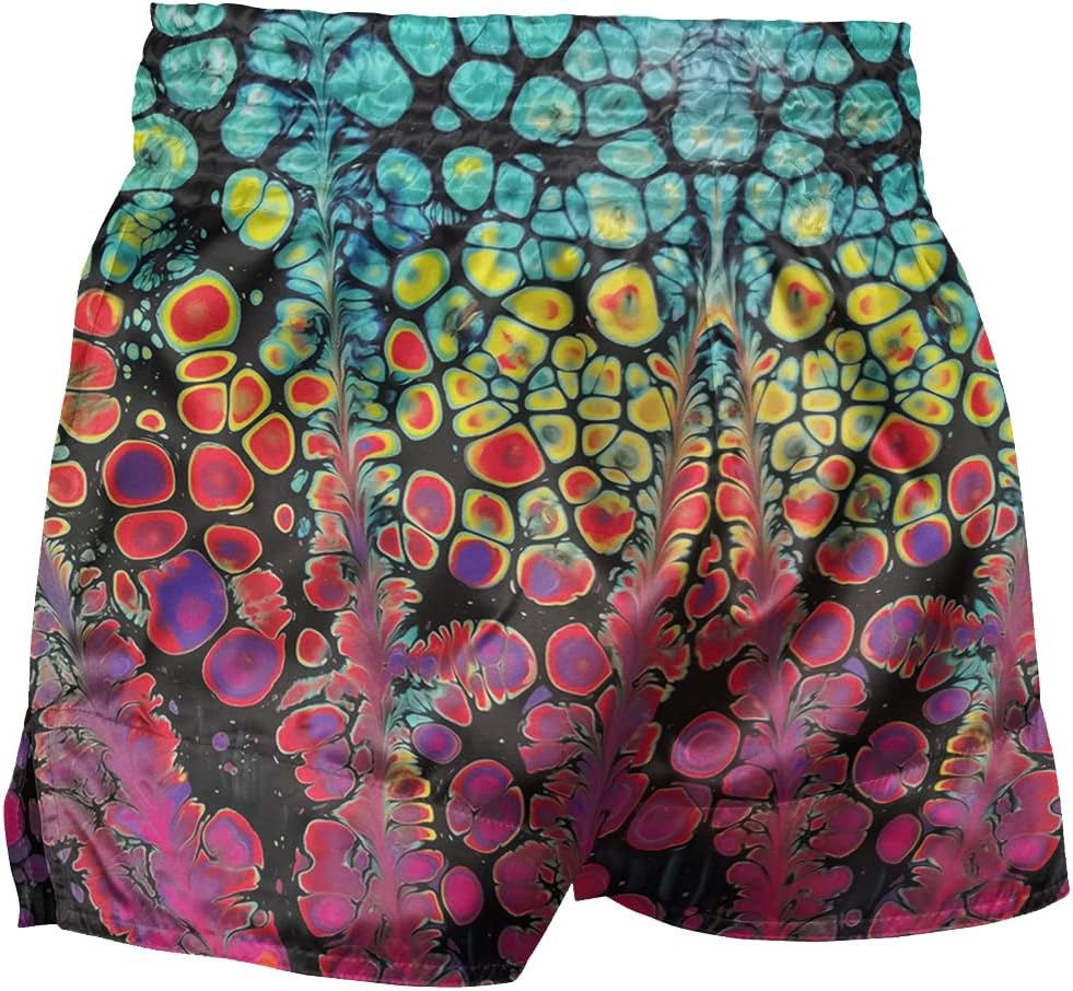 Men's Red Cross X Muay Thai Boxing Shorts Gym Sports Trunks
