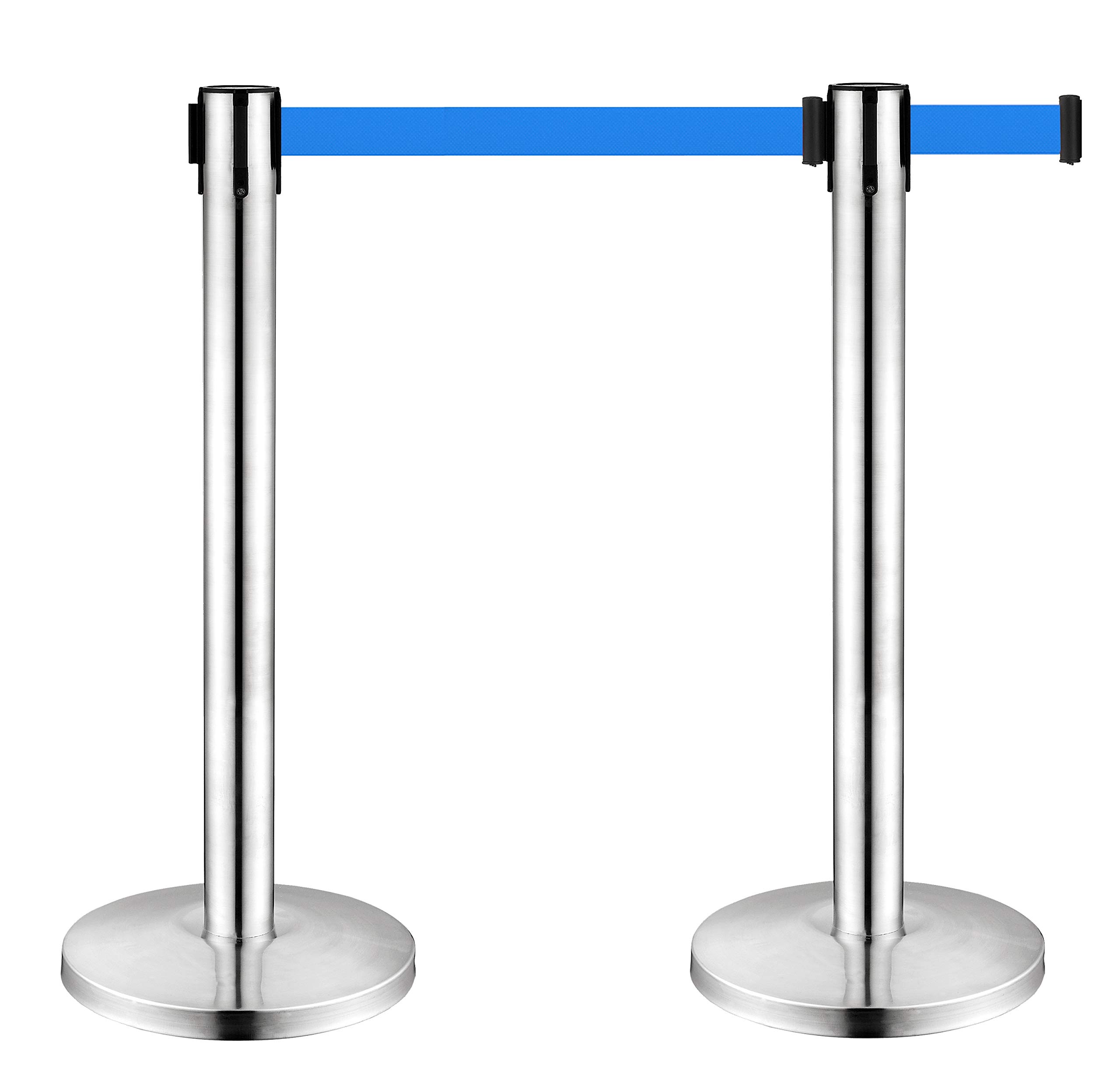 Dolphy Queue Manager with 2 Meter Blue Belt - Set of 2