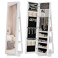 Algopix Similar Product 19 - Bonnlo Jewelry Armoire with 360