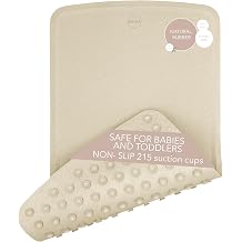 HEVEA Baby & Toddler Bath Mat - 100% Natural Rubber Non Slip Bathtub Mat for Baby - Upcycled, Danish Design - Safe & Sustainable Bathroom Essential Sand