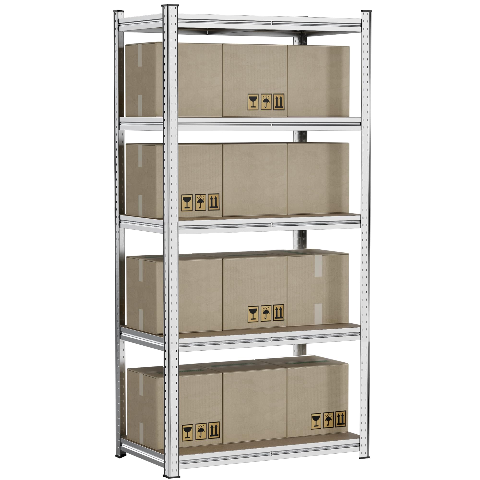 Amazon｜Alebert スチールラック 5段 幅90*奥行50*高さ180cm メタル  