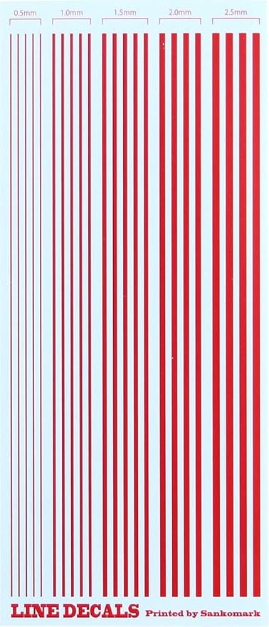 Amazon Co Jp サンコーマーク工業 レプトジーダ プラモデル用 水転写 ライン デカール 赤 9 21cm G 22 ホビー