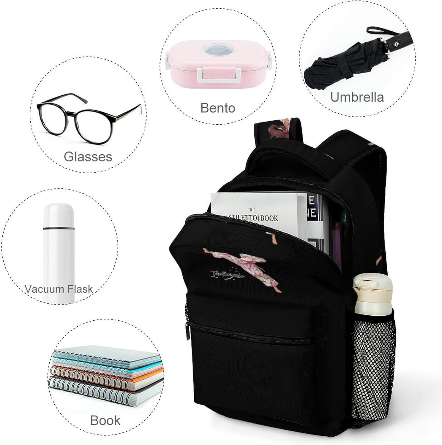 Taekwondo Women Laptop Backpack Lightweight Travel Daypack Shoulder Bag for Men Women