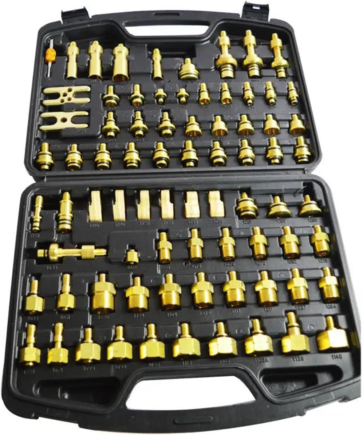 77Pcs Automotive Air Conditioning Leak Test Kit Air Conditioning Leak Detector Repair Tool Compatible with Car Truck Auto A/C Compressor