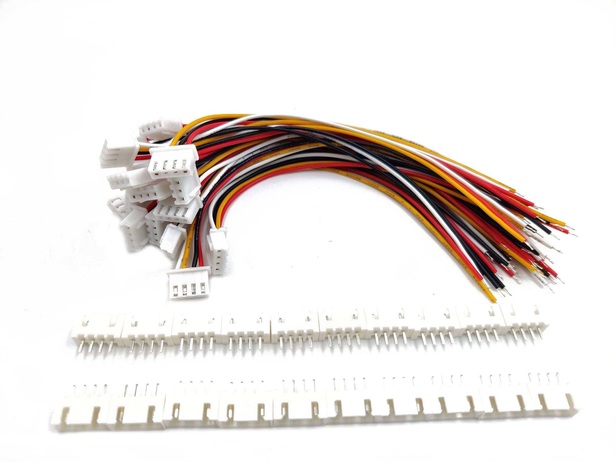 Amazon.com: daier 20 Sets Jst Xh 2.54mm 4 Pin Battery Connector