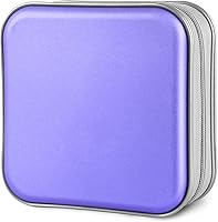 Vista 1 de Soportes para cajas de CD – Plástico duro de 48 capacidades para discos de CD/DVD para coche, hogar, oficina, viajes (lavanda)