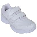 APPALON Unisex Kids Uniform School/Sports/Casual White Shoes | Classic Velcro Strap Comfort and Durability, EVA Sole and REXIME Upper Shoes for Boys & Girls, Size Kids 7 gallery image